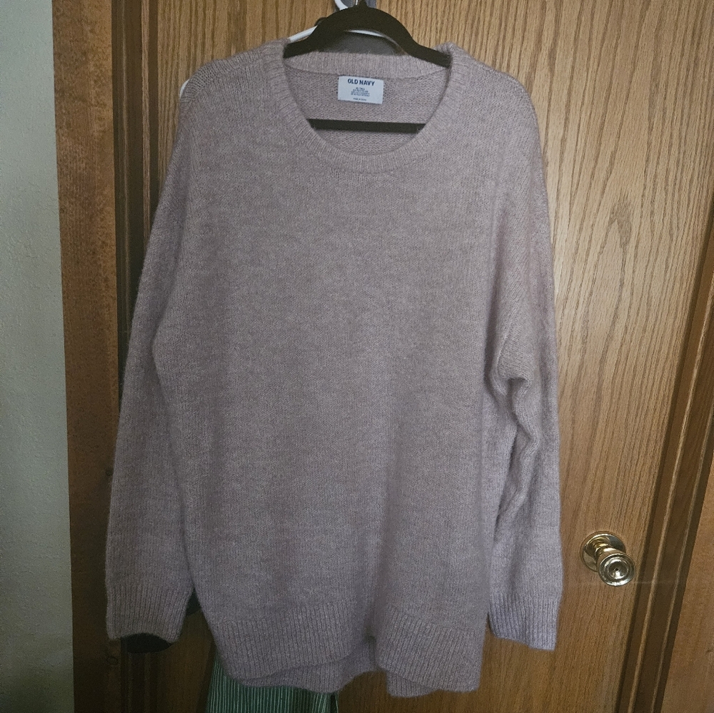 Old Navy Mauve Scoopneck Knit Sweater